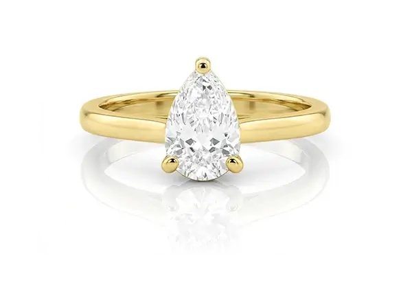 Damla Taşlı Pırlanta Yüzük