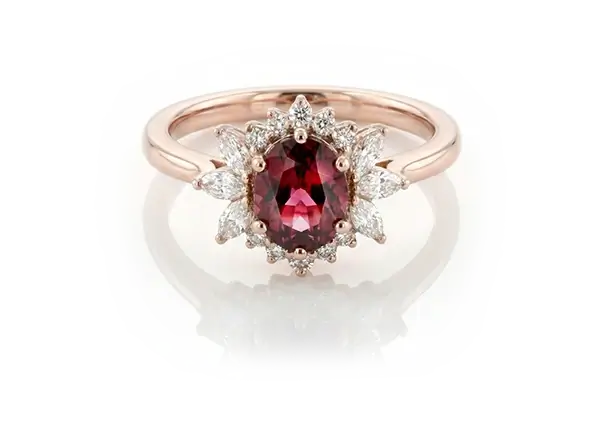 Yakut Pırlanta Yüzük